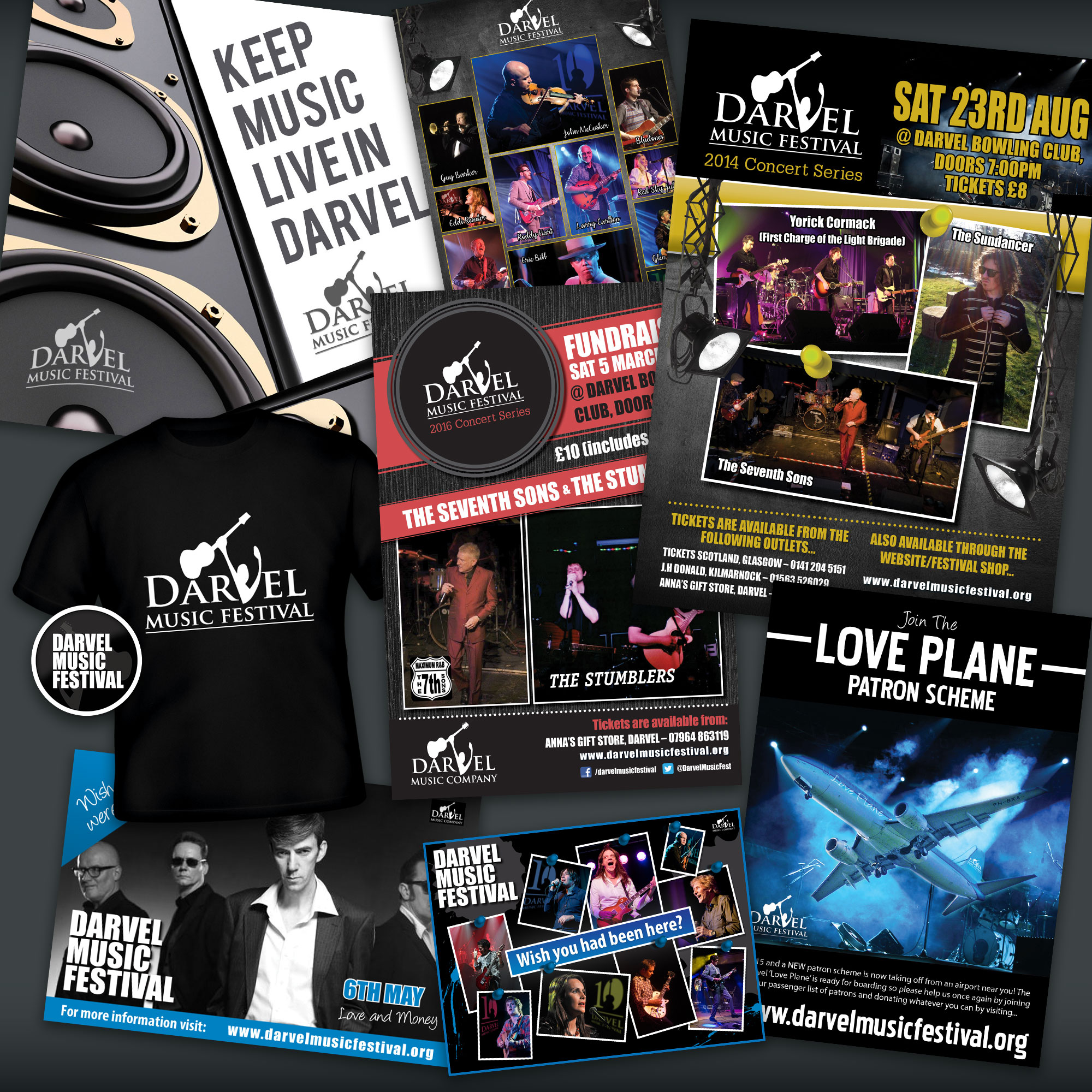 Darvel Music Festival Graphic Design
