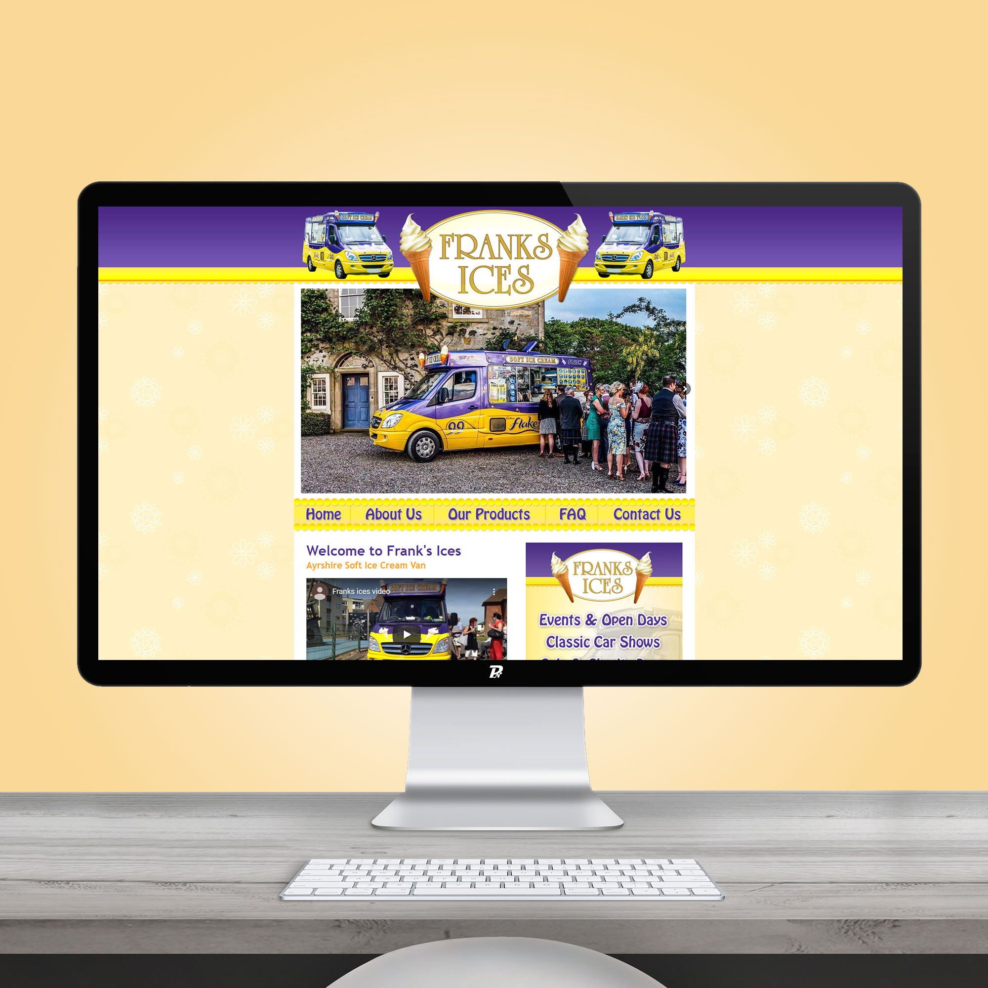 Website Design Franks Ices
